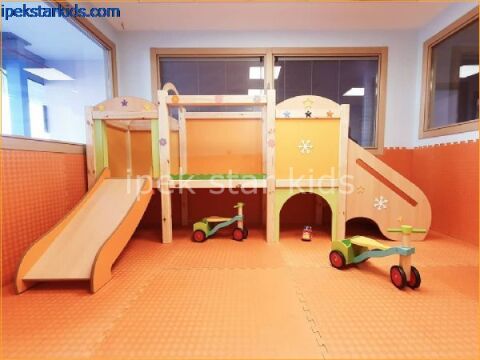 AHŞAP KAYDIRAKLI  OYUN GRUBU İÇ MEKAN