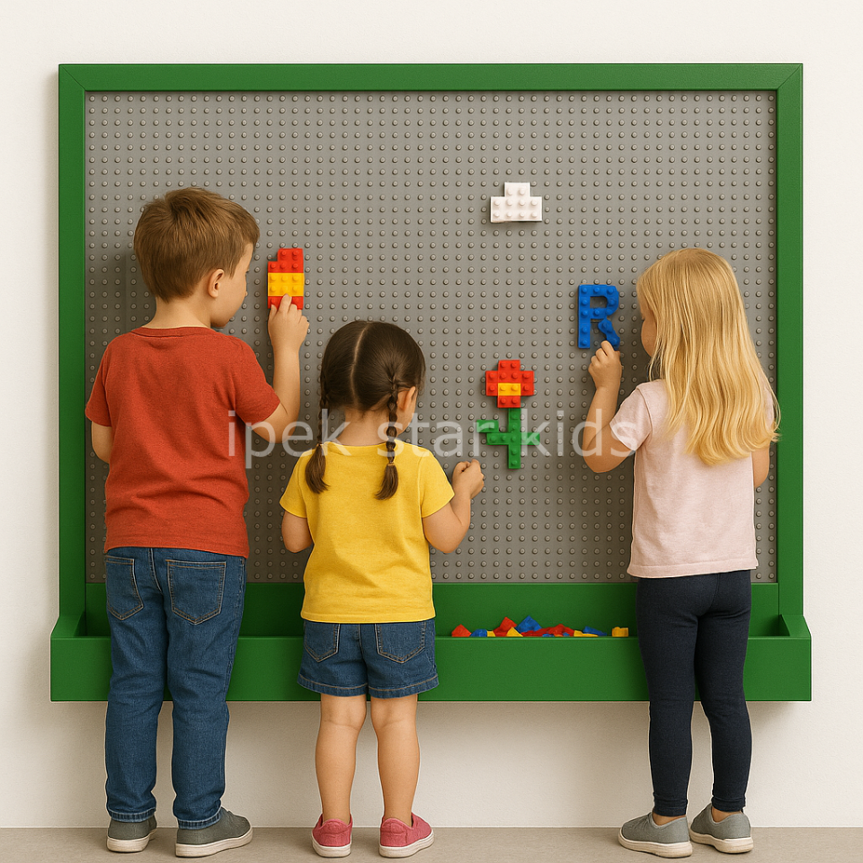 EduBrick Aktivite Duvarı  Lego Oyun Paneli  Lego Duvarı  Lego  Wall M