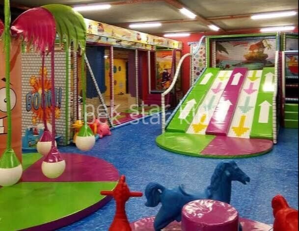 270x500xH200 cm boncuk kaydırak soft play iç mekan çocuk oyun parkı kaydırak sistemi