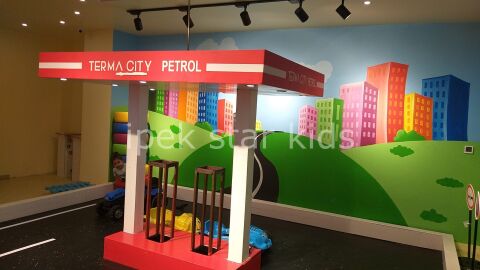 İpek Star Kids Mini Petrol City – Çocuk Benzin İstasyonu Oyun Seti