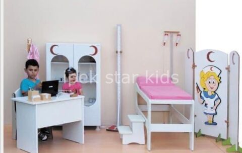 ÇOCUK HASTANE MUAYENE ODASI  AHŞAP MESLEK KÖŞELERİ