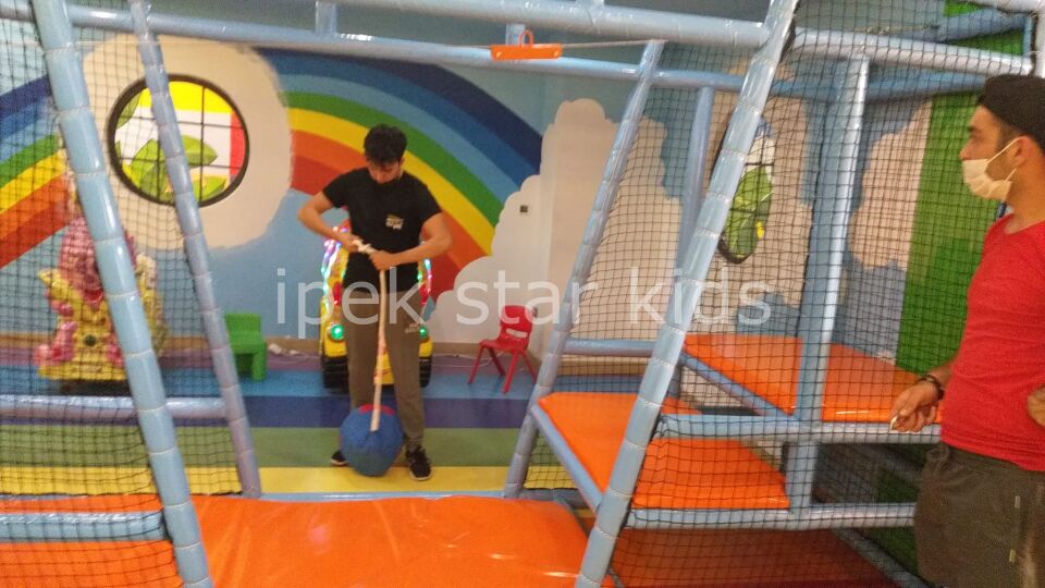 Çocuk Zipline Oyun Modülü – 125×400 cm (İç Mekân)