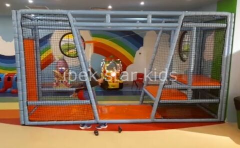 Çocuk Zipline Oyun Modülü – 125×400 cm (İç Mekân)