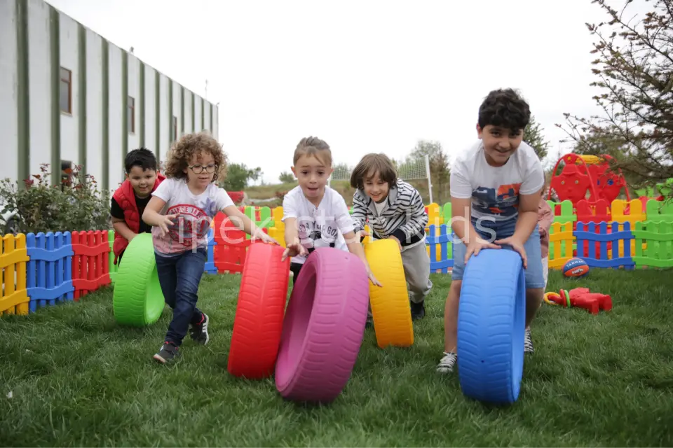 Aktivite Tekerlek 5’li Set | Çocuk Denge ve Parkur Oyunu