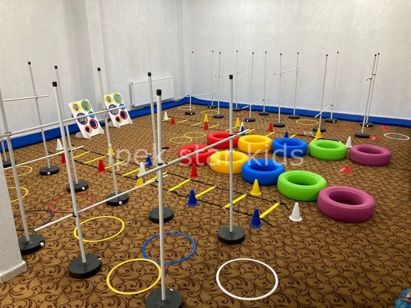 122 PARÇA AKTİVİTE PARKUR OLUŞTURMA MALZEMELERİ FUL SET