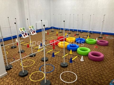122 PARÇA AKTİVİTE PARKUR OLUŞTURMA MALZEMELERİ FUL SET