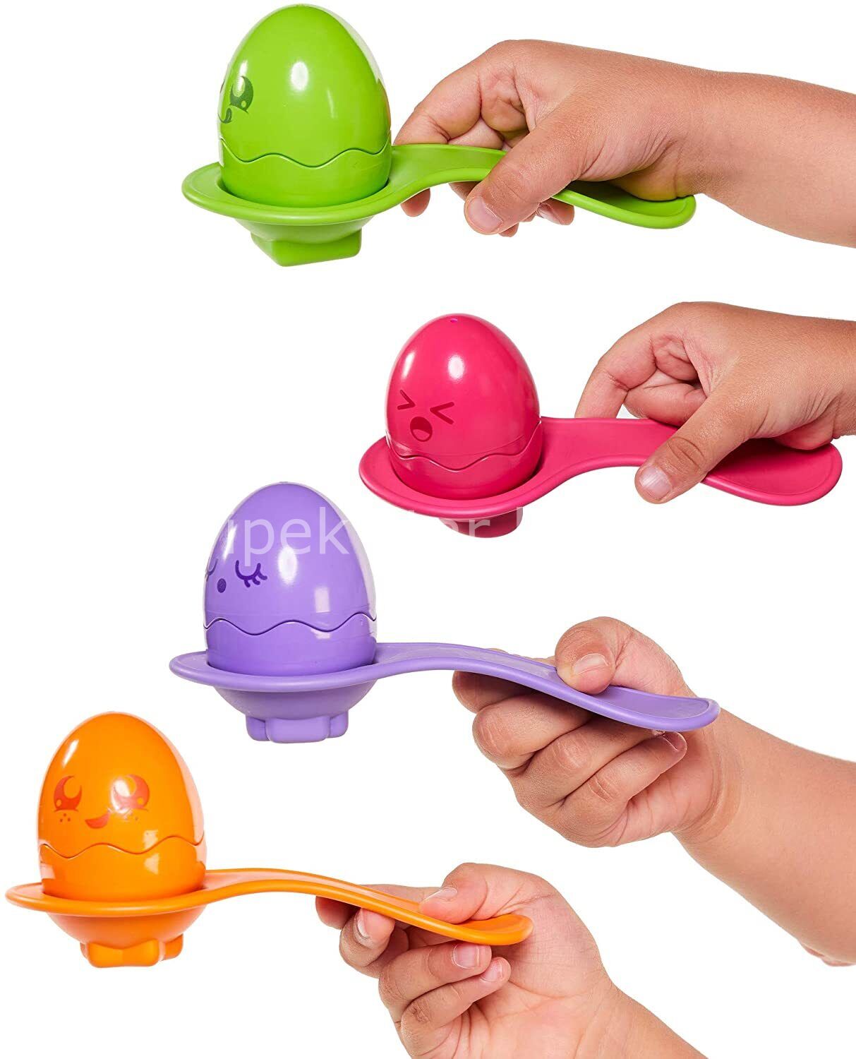YUMURTA TAŞIMA YARIŞLARI YUMURTA KAŞIK OYUNU 4 LÜ SET