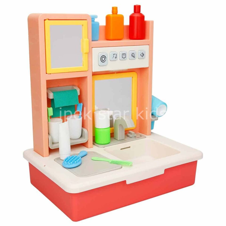 EĞİTİCİ SESLİ MODERN BANYO LAVABO PEMBE 8