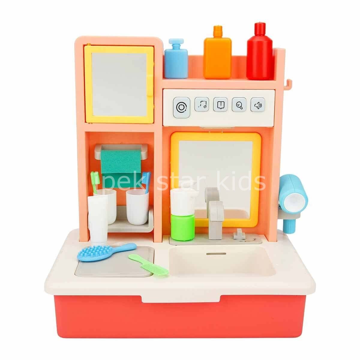 EĞİTİCİ SESLİ MODERN BANYO LAVABO PEMBE 8