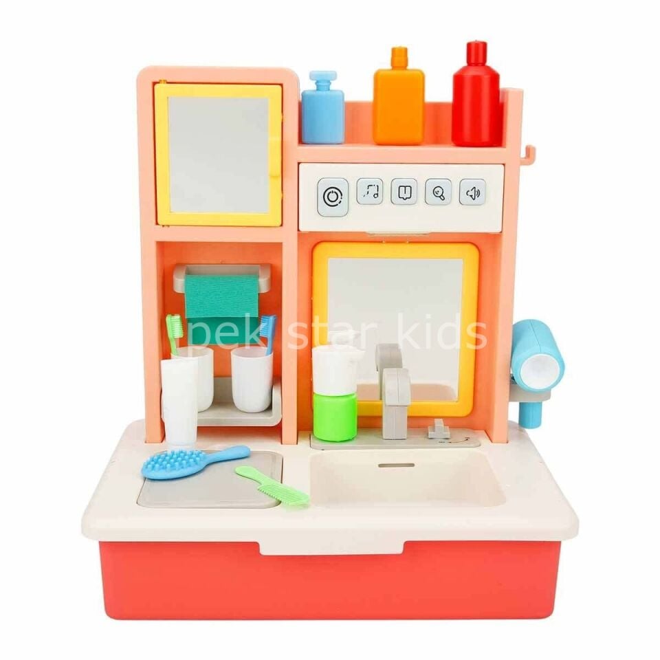 EĞİTİCİ SESLİ MODERN BANYO LAVABO PEMBE 8