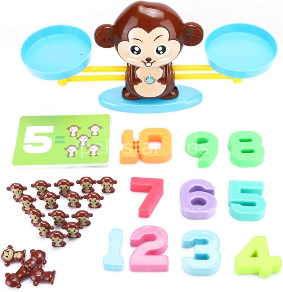 Eğitici Denge Maymunu Matematik Terazisi Sayma Oyunu