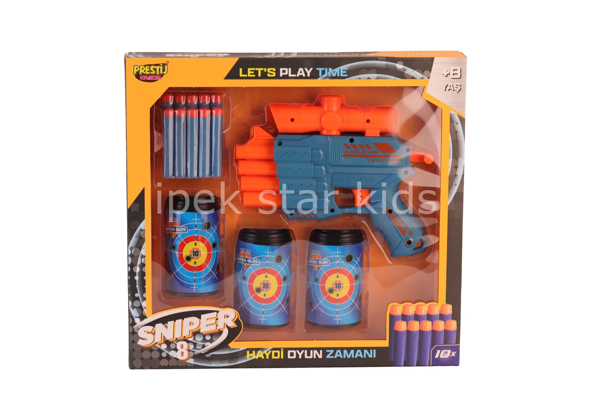 KUTULU 3 HEDEFLİ SNİPER 8 DART ATICI