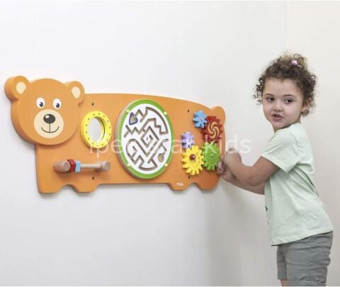 Çocuk Duvar Oyunu Ayıcık Duvar Aktivite Seti  90 cm