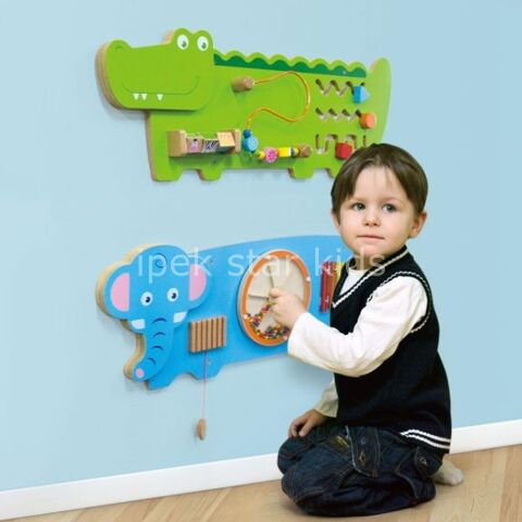 Çocuk Duvar Oyunu Timsah  Duvar Aktivite Seti  90 cm