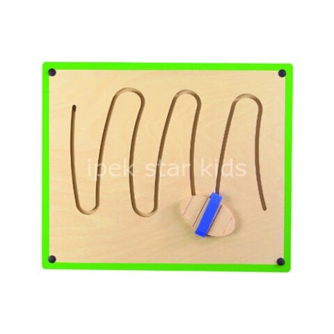 Ahşap Duvar Kanal Oyunu Dağ Zigzag Modeli  El ile ve Ayak İle Kullanılanilir