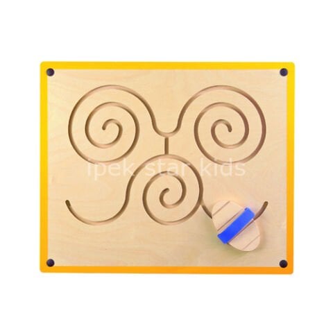 Ahşap Duvar Kanal Oyunu Kelebek Modeli | El ve Ayak ile Kullanılabilir