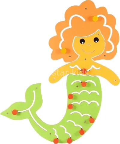 Ahşap Duvar Oyunu Deniz Kızı