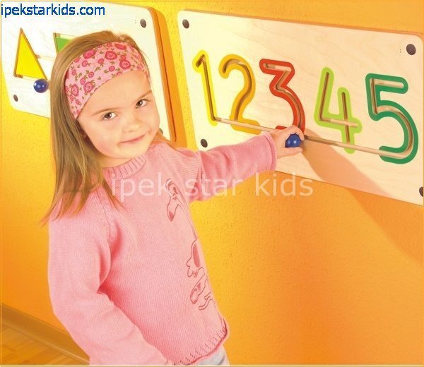 Ahşap Duvar Rakamlar Oyunu 1-2-3-4-5