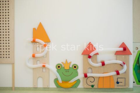 Ahşap Duvar Oyunu Top Gezdirme 3 parça