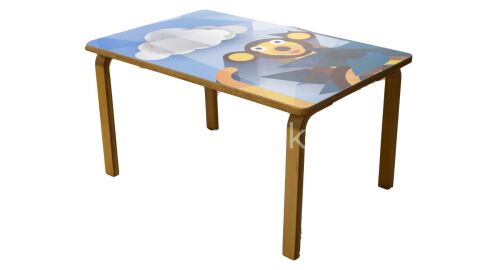AHŞAP DİKDÖRTGEN MASA    120*60 CM