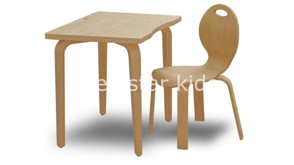 ahşap kontra bireysel öğrenci masası ve sandalyesi