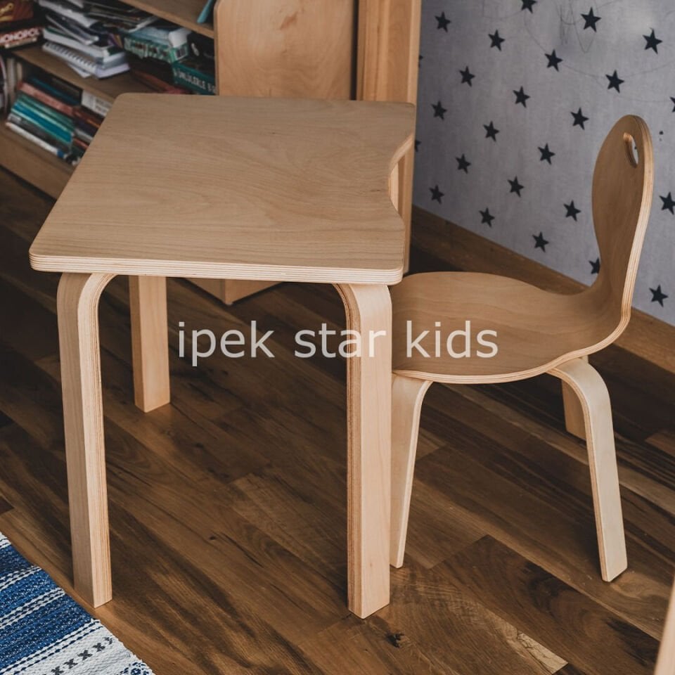 kolej için ahşap etüd masası seti