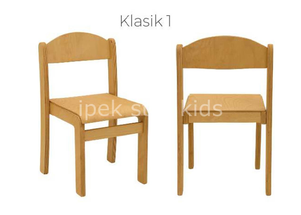 AHŞAP NATUREL KLASİK SANDALYE