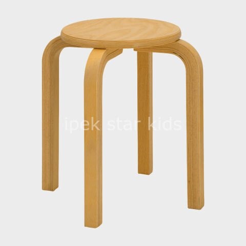 AHŞAP NATUREL ÇOCUK TABURE