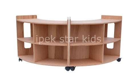 AHŞAP NATUREL MODÜLER DOLAP SİSTEMİ 3 PARÇA