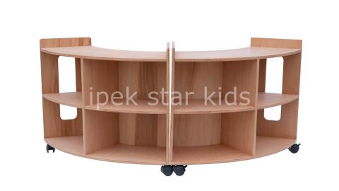 AHŞAP NATUREL MODÜLER DOLAP SİSTEMİ 3 PARÇA