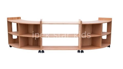 AHŞAP NATUREL MODÜLER DOLAP SİSTEMİ 3 PARÇA