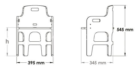 AHŞAP NATUREL KOLÇAKLI  DAİRESEL SANDALYE