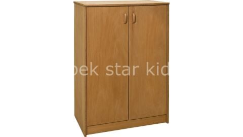 AHŞAP NATUREL KAPAKLI DOLAP