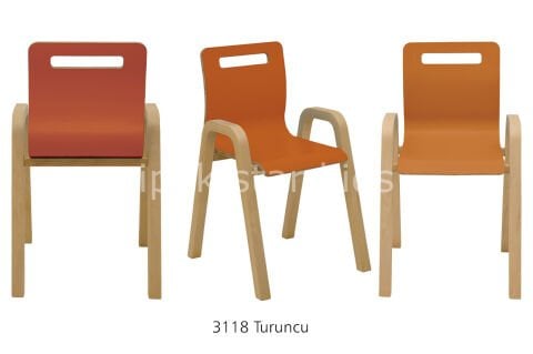 AHŞAP NATUREL ÇOCUK SANDALYESİ