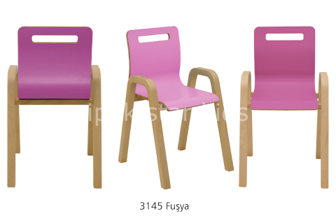 AHŞAP NATUREL ÇOCUK SANDALYESİ