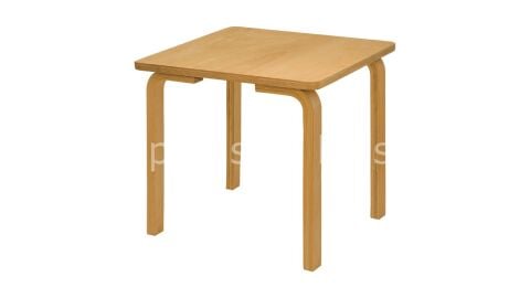 AHŞAP NATUREL KARE MASA 60*60 CM