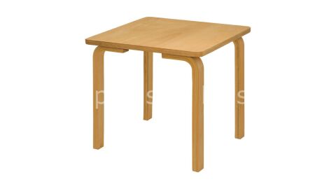 AHŞAP NATUREL KARE MASA 60*60 CM