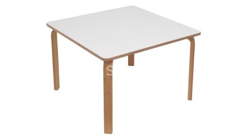 AHŞAP NATUREL KARE MASA 60*60 CM