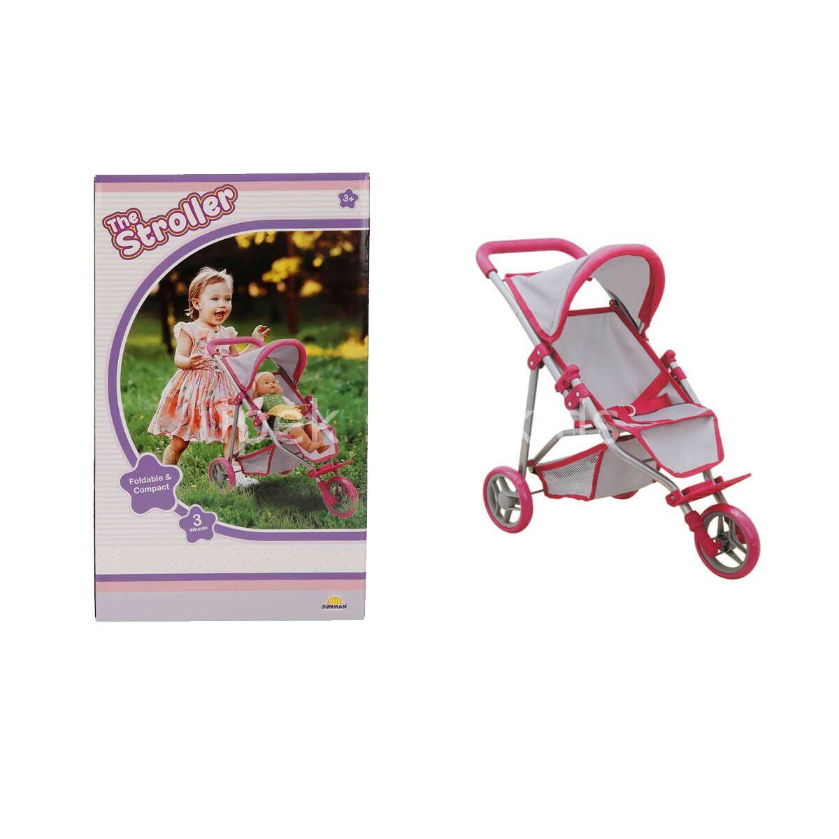 Tekerlekli Pembe Gri Puset