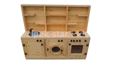 AHŞAP NATUREL MUTFAK KÖŞESİ