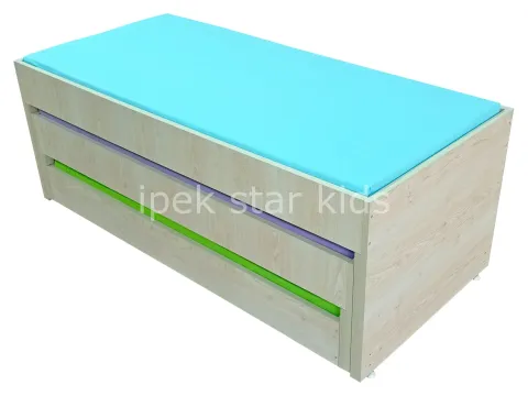 3 lü Kreş Yatağı  İç İçe