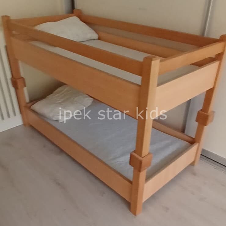 Çift katlı anaokulu ranzası çocuk uyku odası ekipmanı