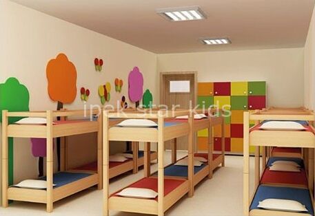 Ahşap Anaokulu Kreş Ranza