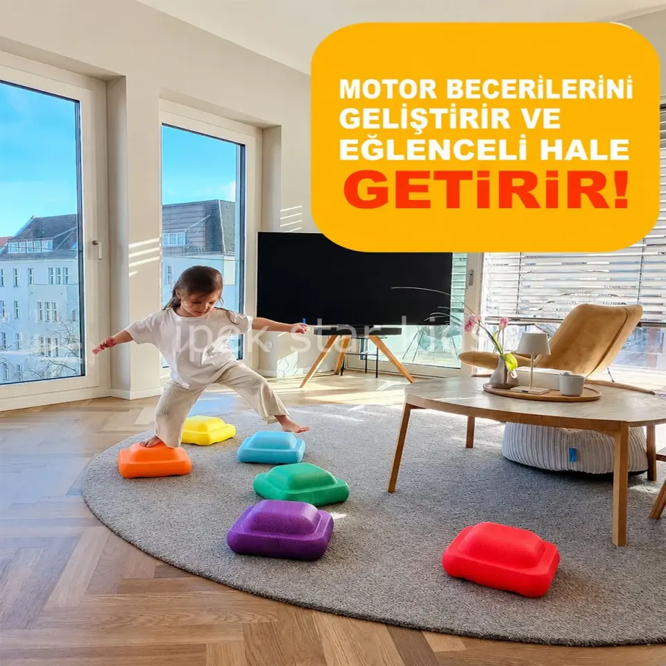 RENKLİ ADIM TAŞLARI 6lı SET