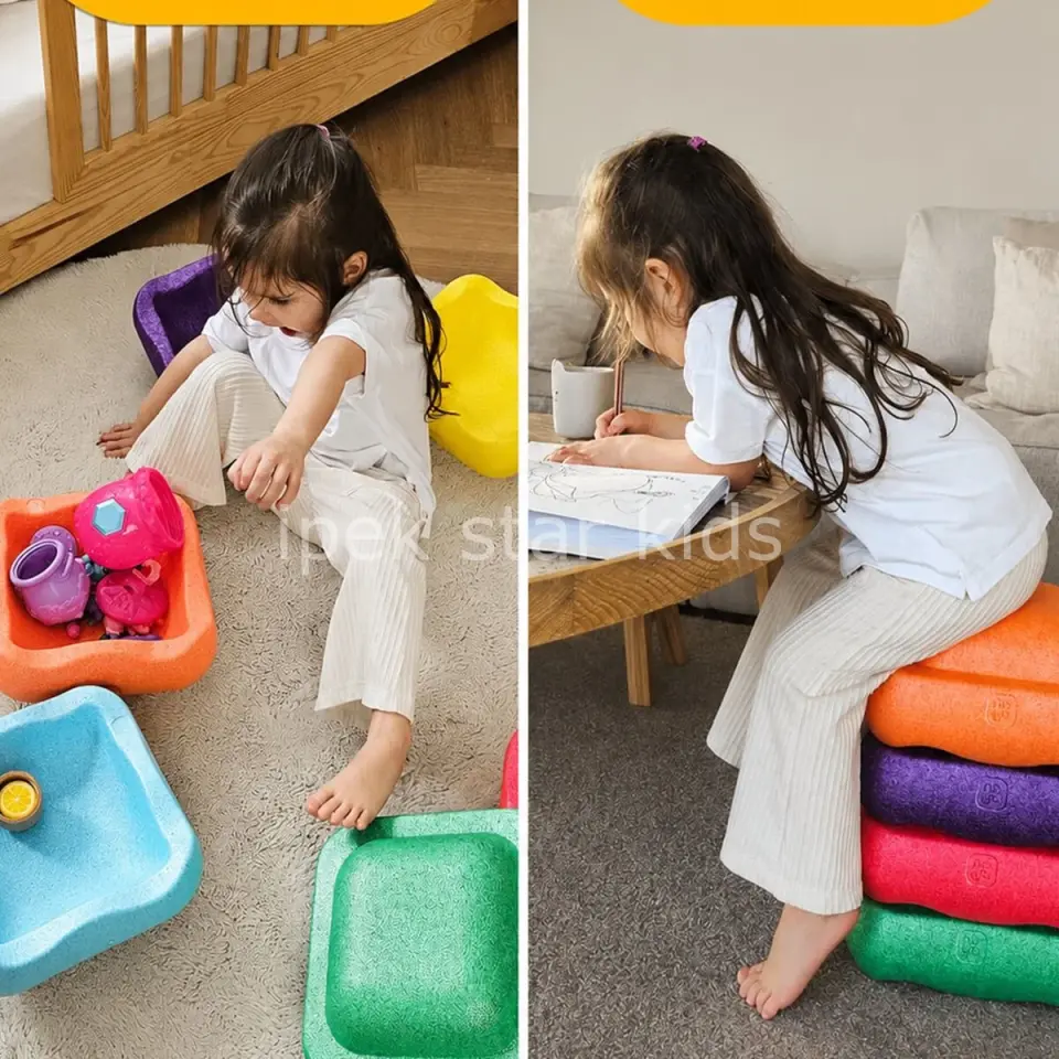 RENKLİ ADIM TAŞLARI 6lı SET