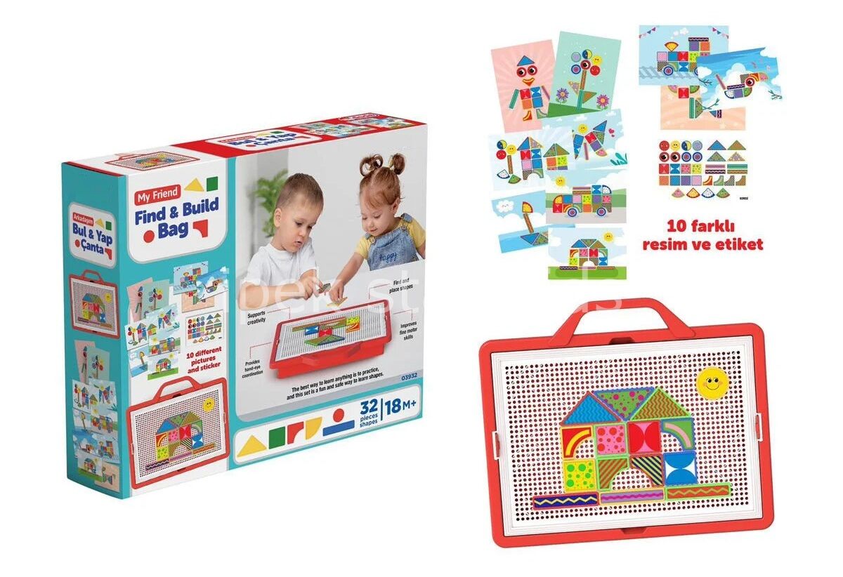 BUL YAP OYUNU  ÇANTALI   32 PARÇA