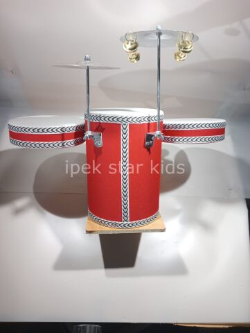 Ahşap Deri Davul Bateri set 6 LI SİSTEM 60 CM *45