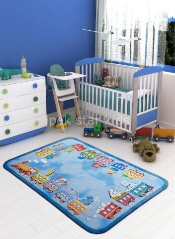 Okul Oyun Halısı   Eğitici sınıf halıları 290*200 CM  TREN EĞİTİCİ HALI