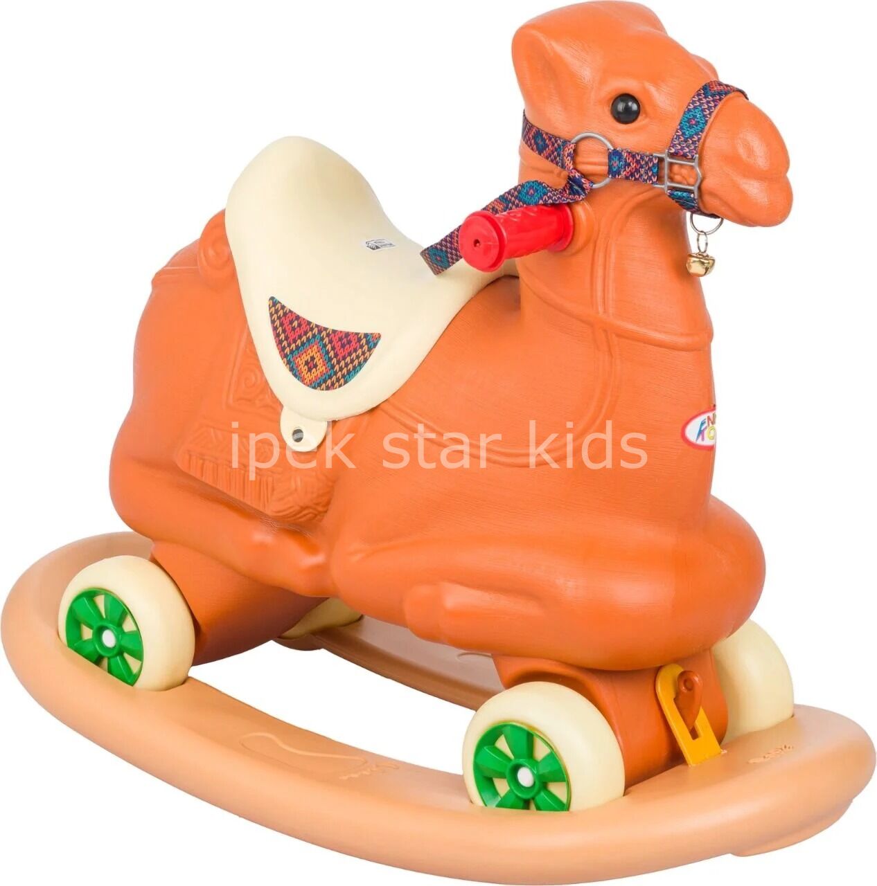 SALLANAN DEVE TEKERLEKLİ  36x78x63 cm ROCKIN' WHEELED CAMEL