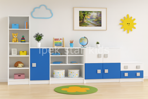 ColorLine Kids Storage Set ,Kreş Dolap grubu